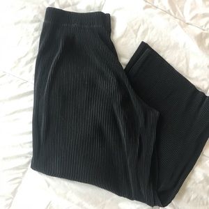 Black Pleated Culottes